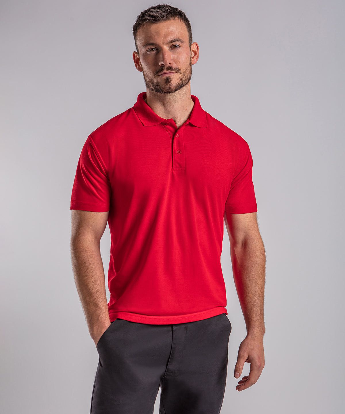 Polo de polister Pro | Rojo