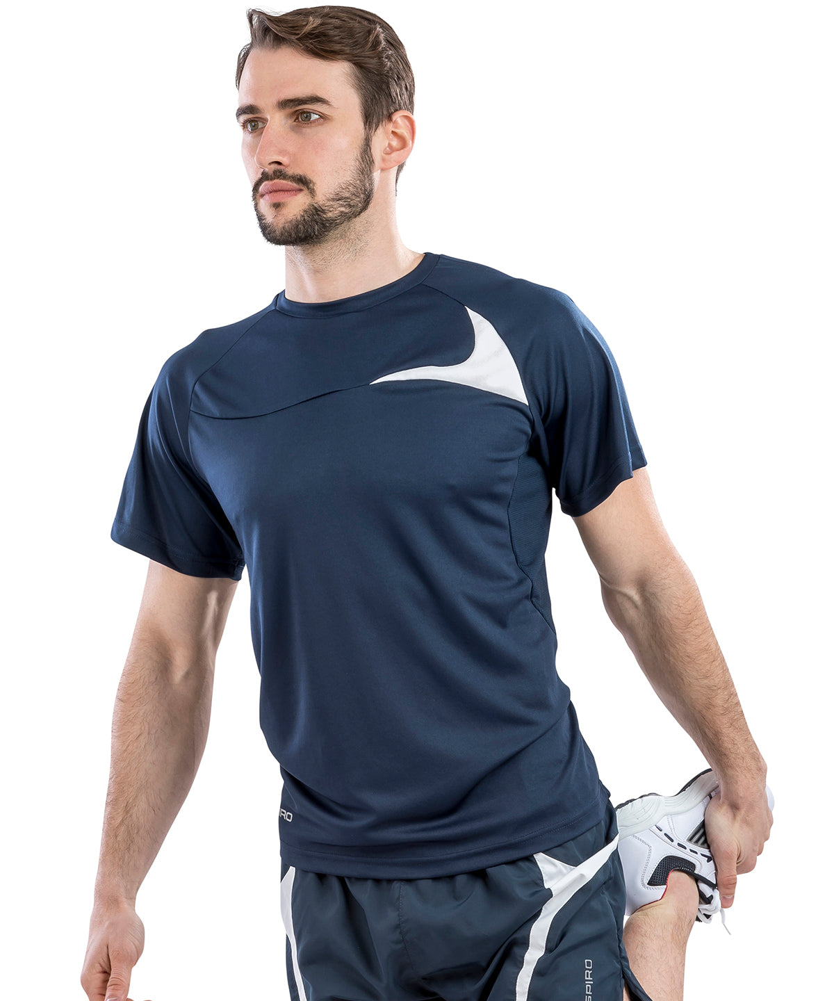 Camiseta de entrenamiento Spiro dash | Azul Marino/Blanco