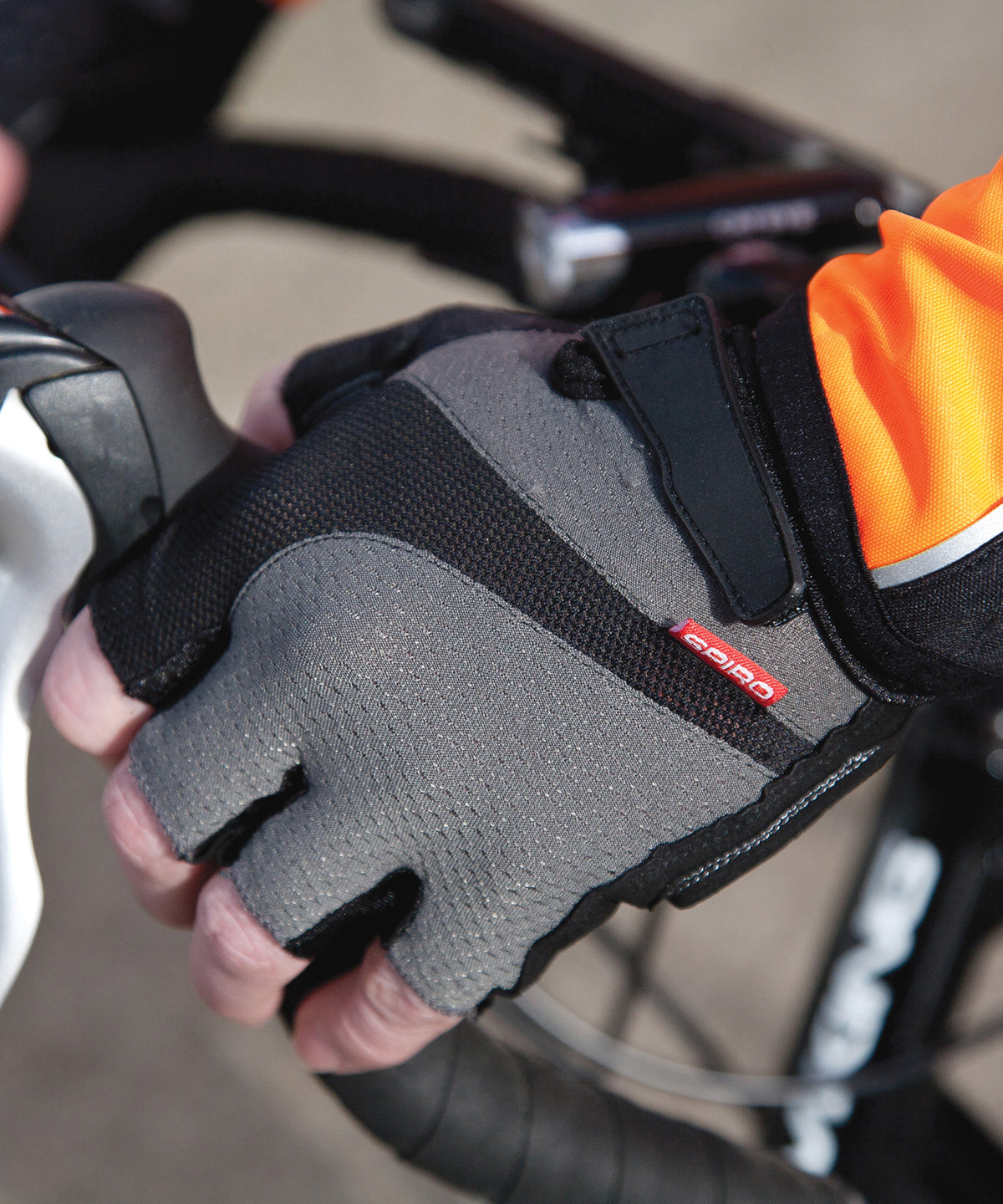 Spiro Kurzhandschuh | Grau/Schwarz