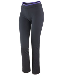Pantalons de fitness pour femmes | Nègre/Lavande