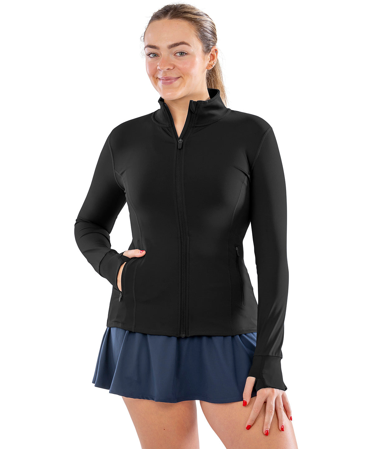 Chaqueta de fitness para mujer Spiro reciclada | Blanco