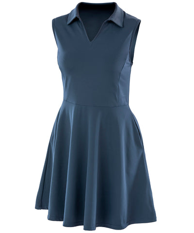 Vestido de fitness para mujer Spiro reciclado | Azul Marino