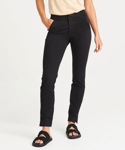 Pantalones chinos ajustados para mujer Lily | Negro