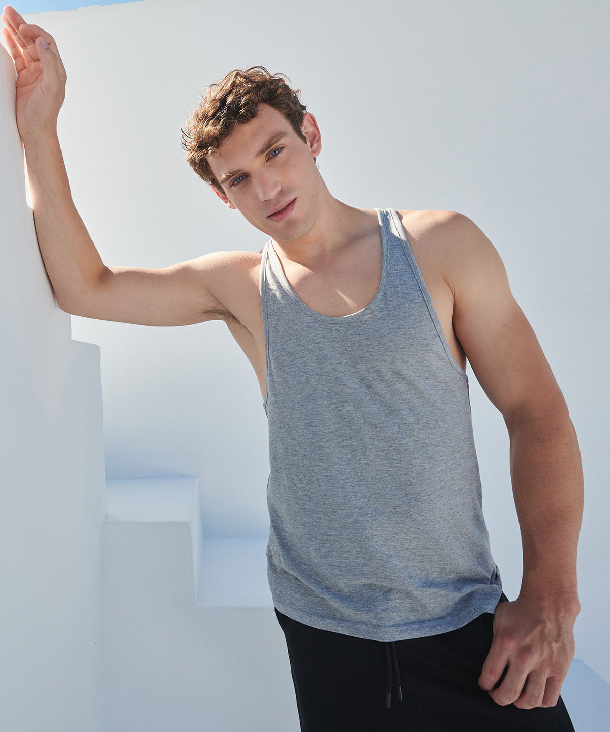 Camiseta sin mangas para msculos | Gris Oscuro