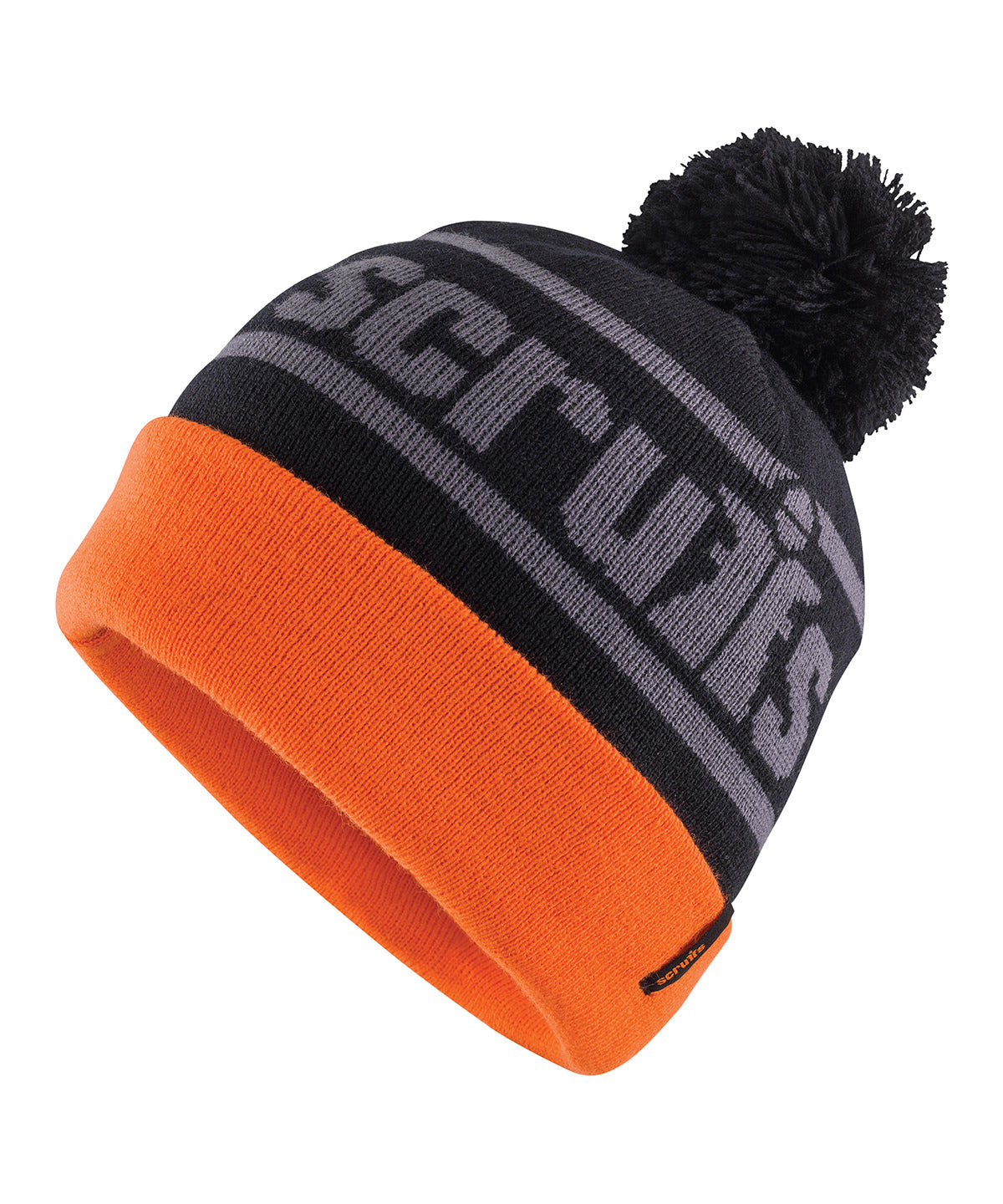 Gorro de lana Trade | Negro/Naranja
