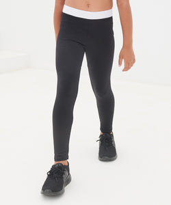 Leggings de moda para nios | Negro/Blanco