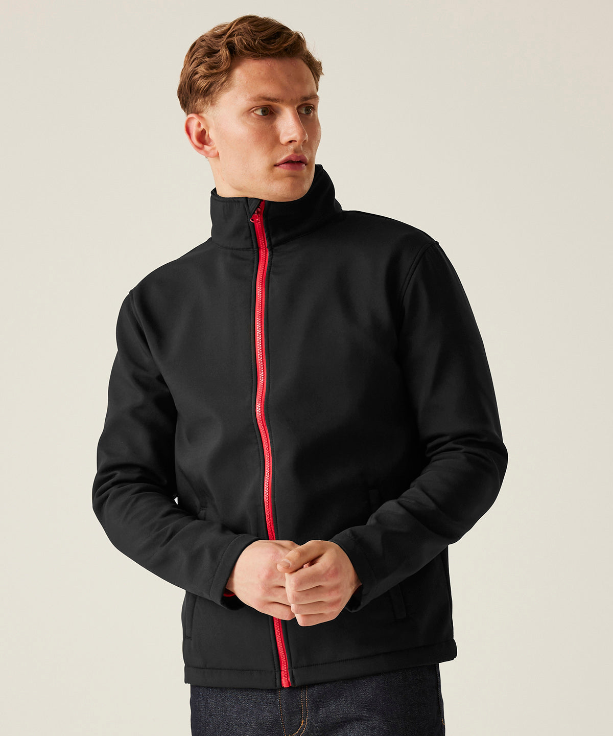 Softshell imprimable Ablaze | Negro/Rojo Clsico