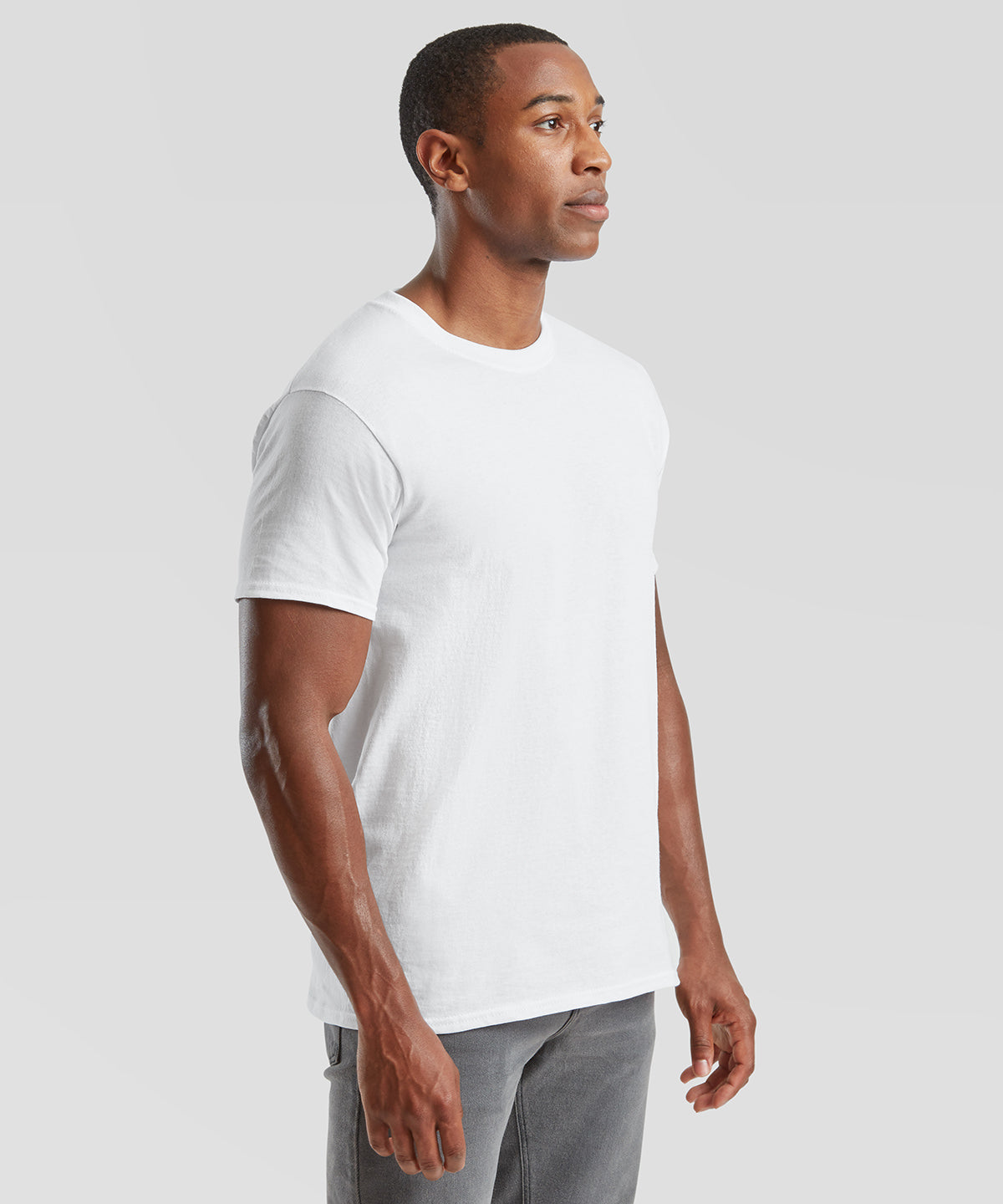 Camiseta de algodn grueso | Gris Jaspeado