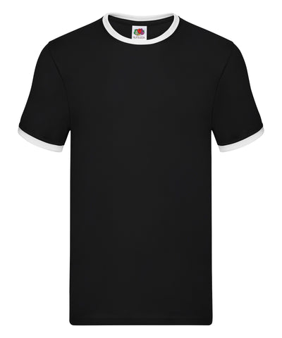Camiseta Ringer | Negro/Blanco
