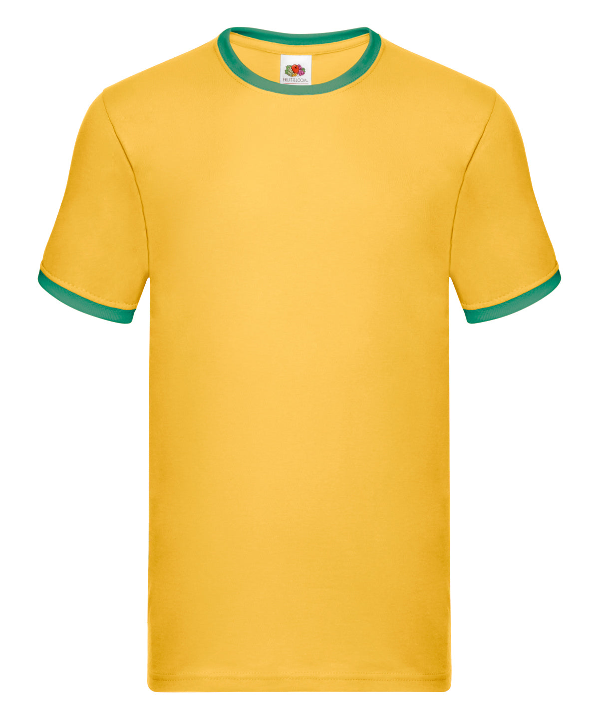 Camiseta Ringer | Amarillo Girasol/Verde Kelly
