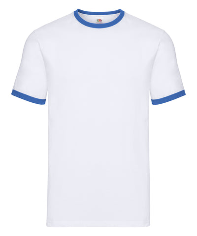 Camiseta Ringer | Blanco/Azul Real - Blanco/Azul Verdadero