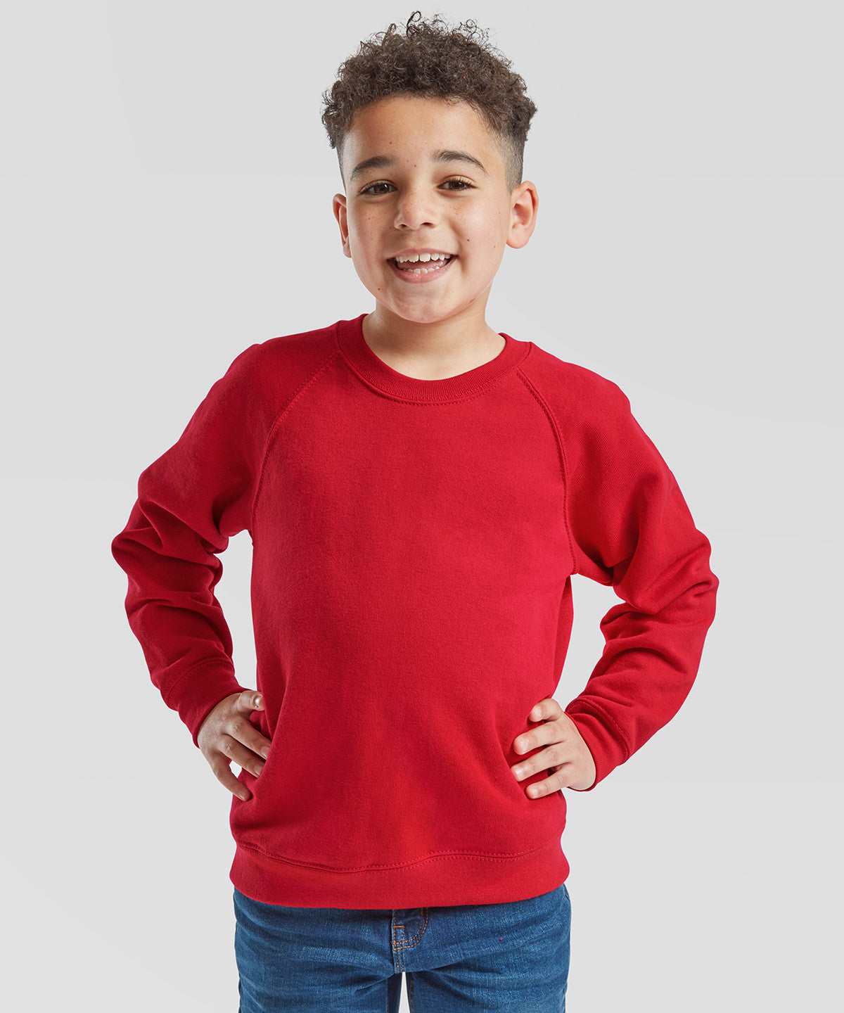 Klassisches Raglan-Sweatshirt für Kinder | Flaschengrün