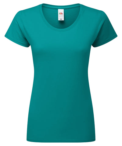 Camiseta premium en algodn ringspun Iconic 195 pour femme | Vert Ocano