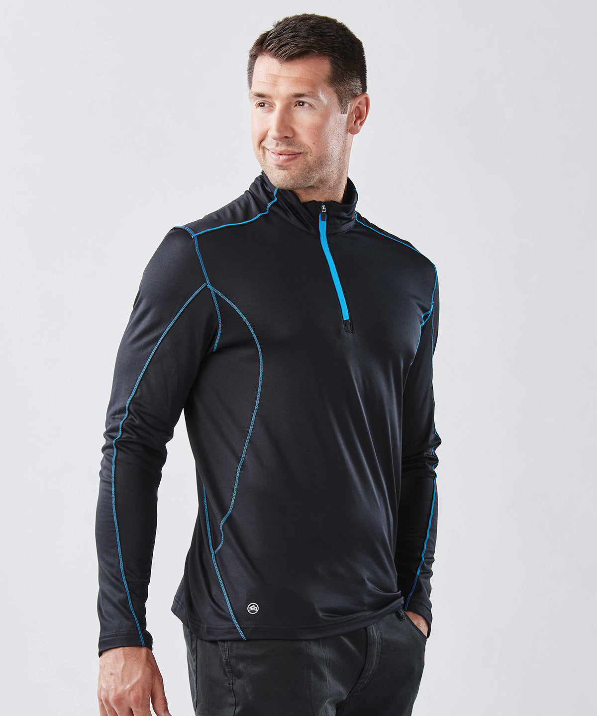 Pulse Fleece Pullover | Schwarz/Elektrisch