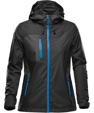 Chaqueta impermeable para mujer Olympia | Negro/Azul Azur