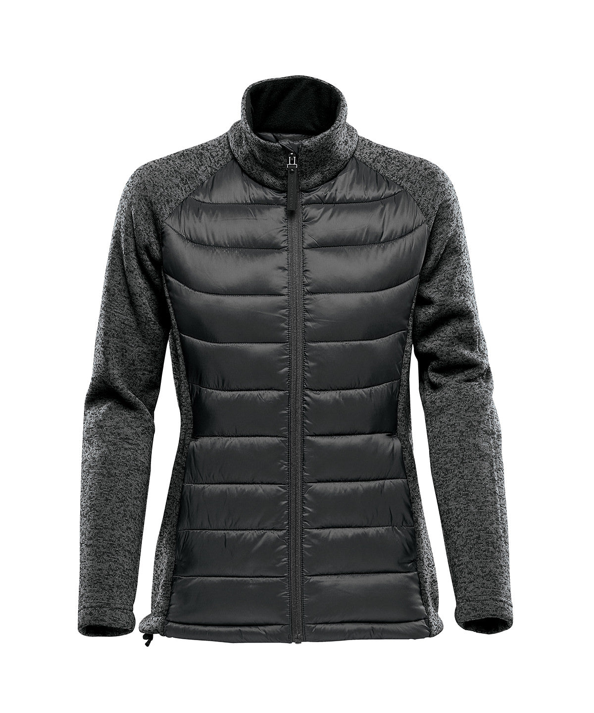Chaqueta hbrida para mujer Narvik | Negro/Gris Delfn