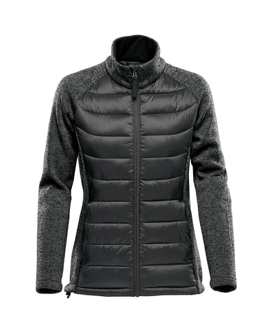 Chaqueta hbrida para mujer Narvik | Negro/Gris Delfn