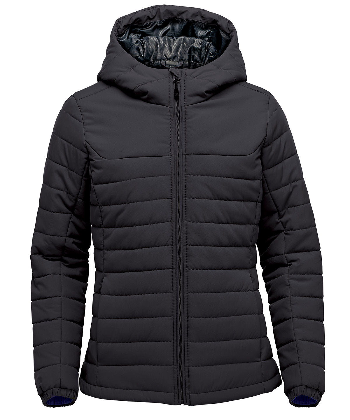 Nautilus Damen Steppjacke mit Kapuze | Schwarz