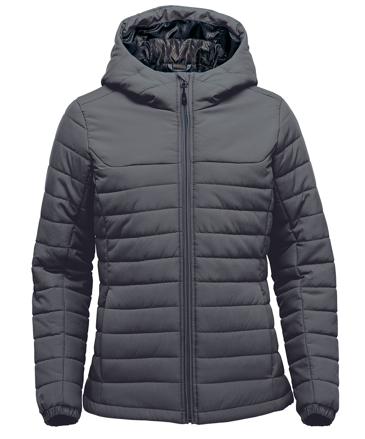 Nautilus Damen Pufferjacke mit Kapuze | Dunkelgrau