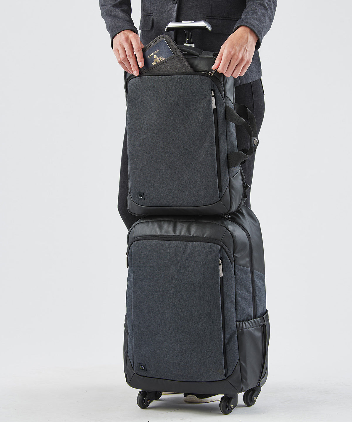 Mochila para ordenador Road Warrior | Grafito/Negro