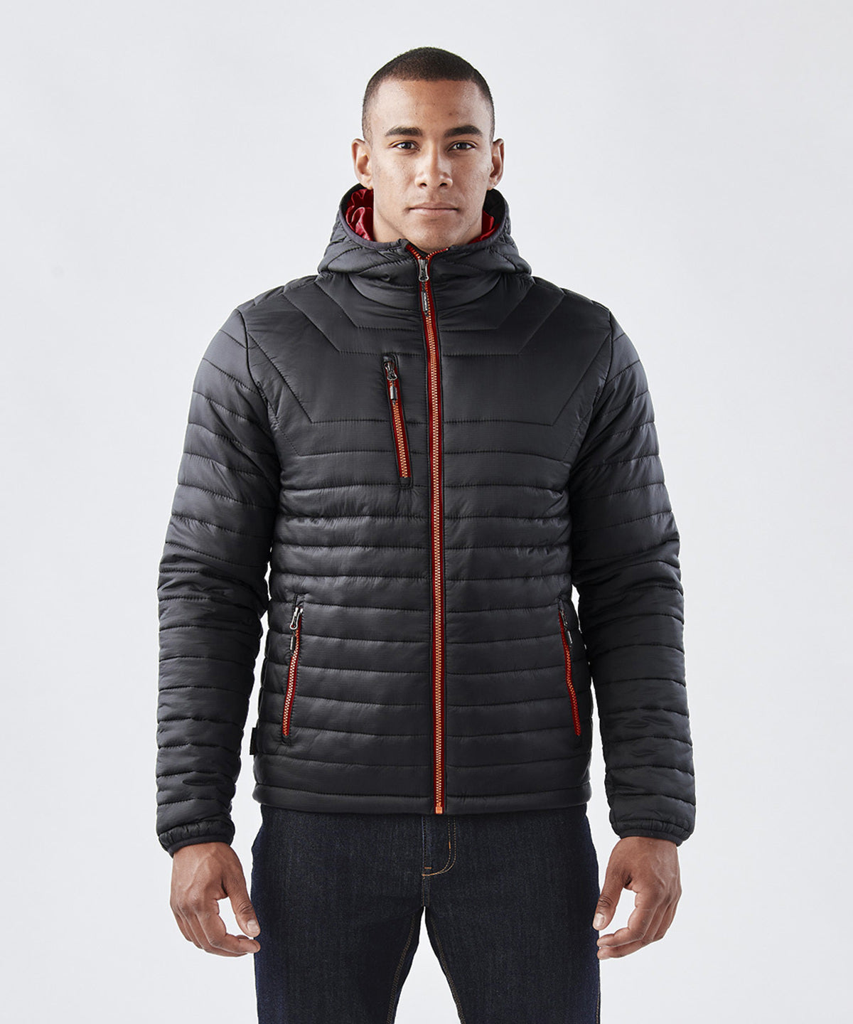 Gravity Thermojacke | Schwarz/True Red