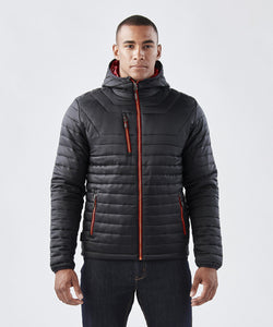 Chaqueta trmica Gravity | Negro/Rojo Verdadero