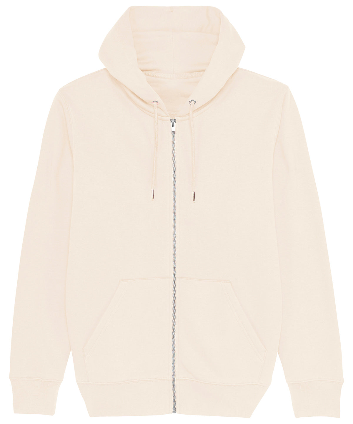 Cultivator unisex iconic zip-thru hoodie sweatshirt (STSM566) | Natural Raw