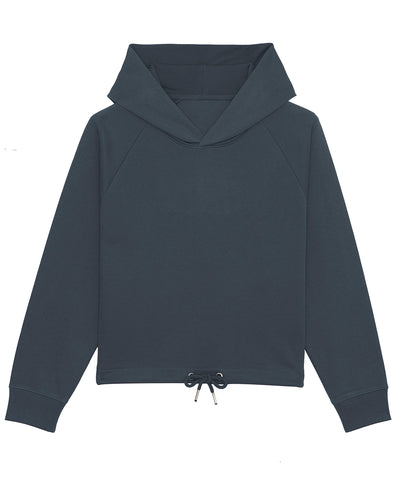Womens Stella Bower cropped hoodie  (STSW132) | India Ink Grey