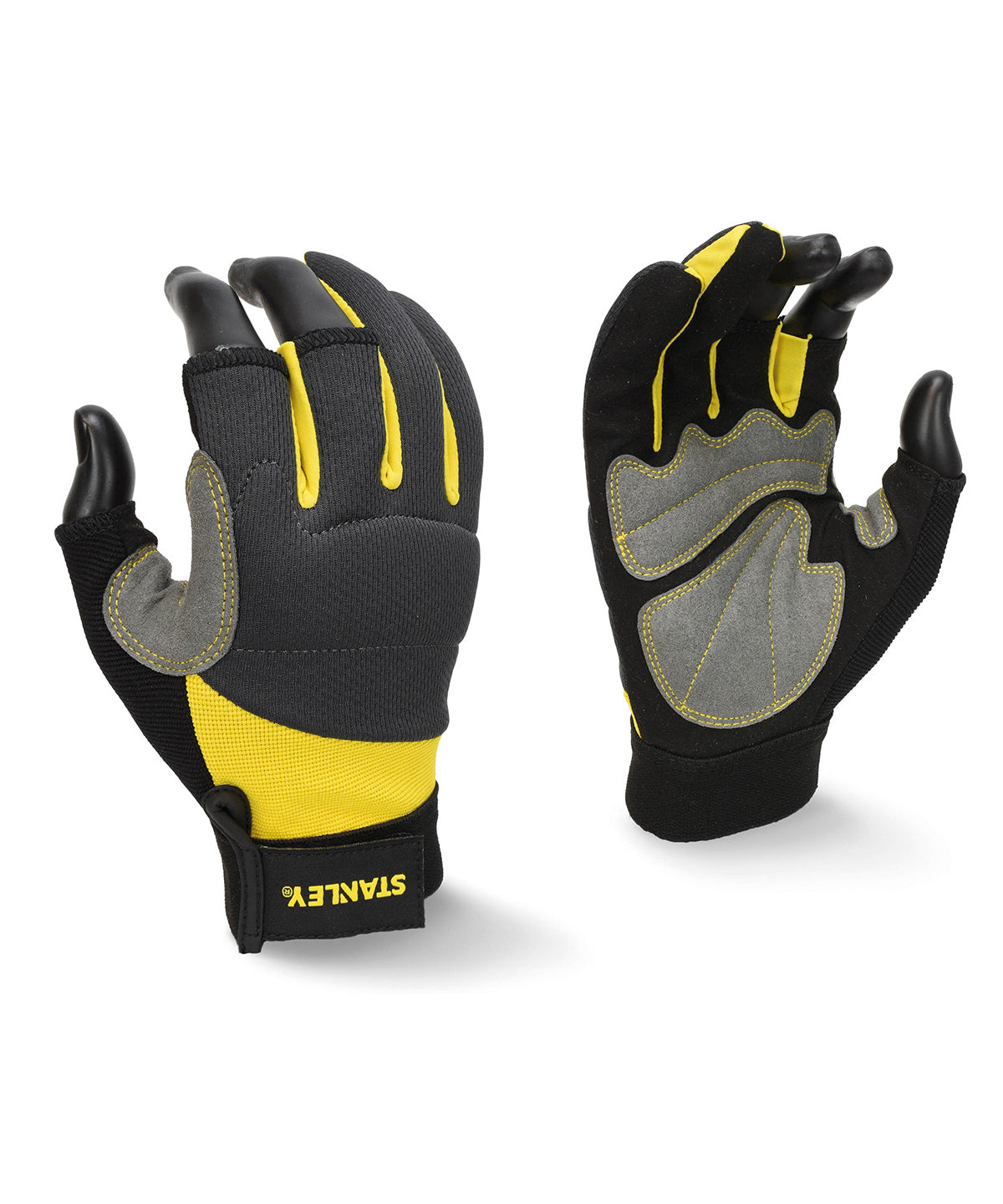 Guantes Stanley framer de 3 dedos | Gris/Negro/Amarillo