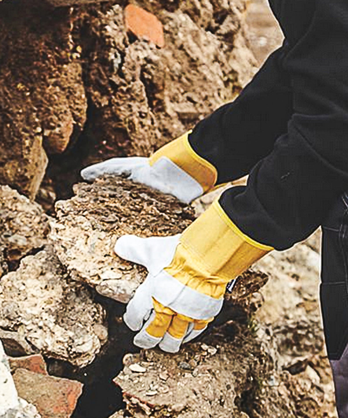 Guantes de invierno Stanley rigger | Gris/Amarillo