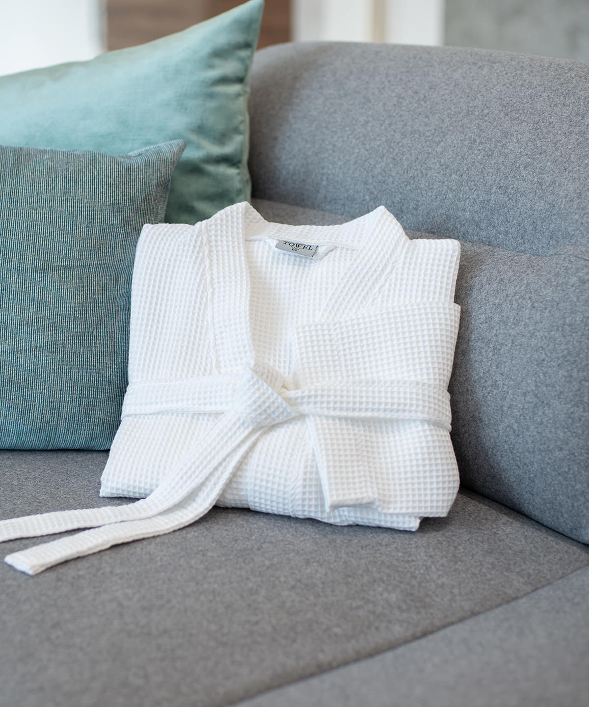 Bata de gofre | Blanco