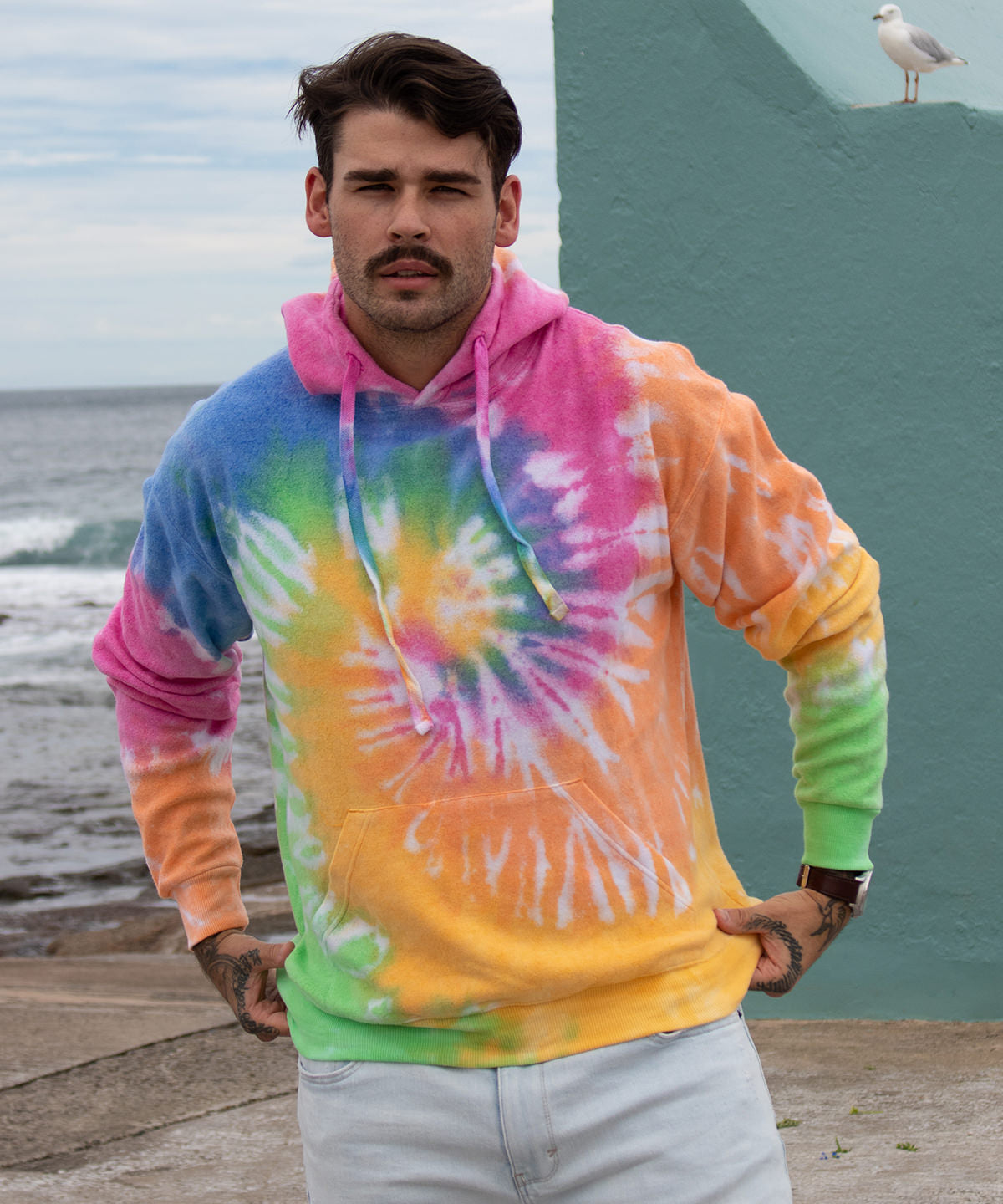 Tie-Dye Hoodie | Ozeanblau