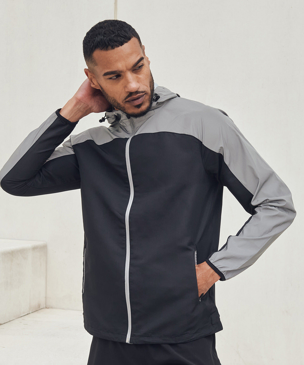 Chaqueta de alta visibilidad | Negro/Reflejante