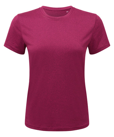 Camiseta de rendimiento para mujer TriDri® | Frambuesa/Melange Negro