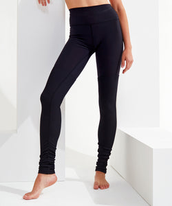 Mallas de yoga para mujer TriDri® | Negro/Antracita