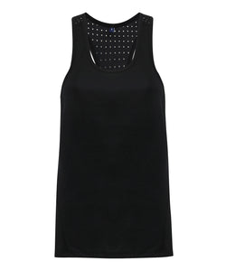 Chaleco cortado a lser TriDri® para mujer | Negro