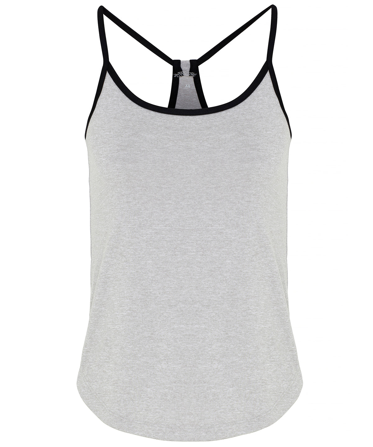 Camiseta de yoga para mujer TriDri® | Gris Melange/Negro