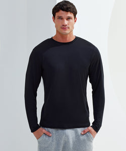 Camiseta de rendimiento de manga larga TriDri® | Negro