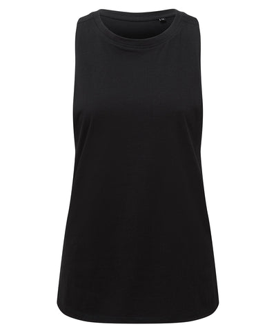 Camiseta sin mangas orgnica TriDri® para mujer | Negro