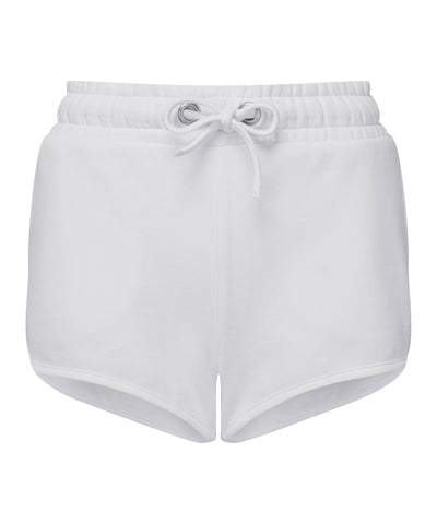 Pantalones cortos retro para mujer TriDri® reciclados | Blanco