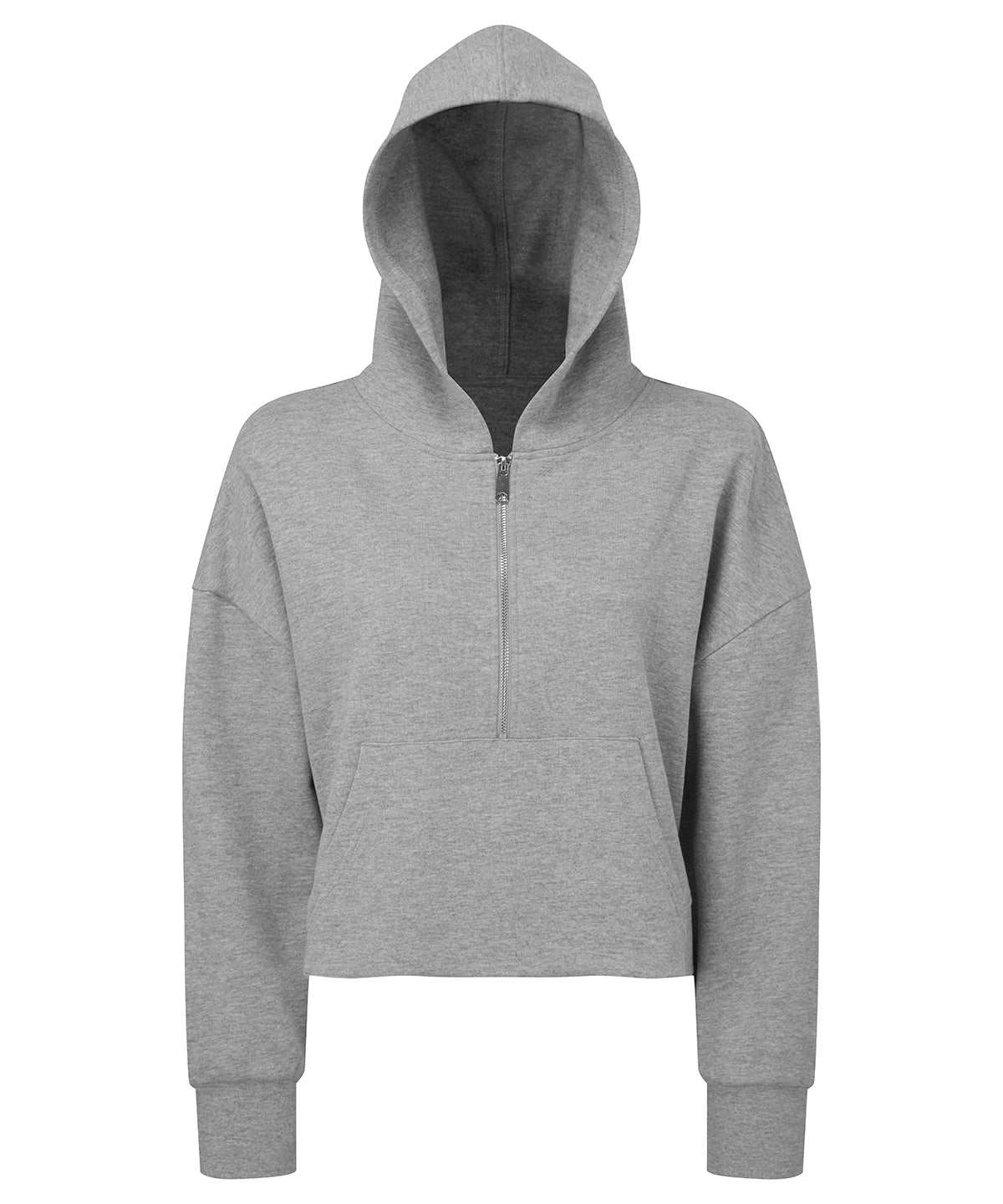 TriDri® Half-Zip Hoodie für Damen | Heather Grey