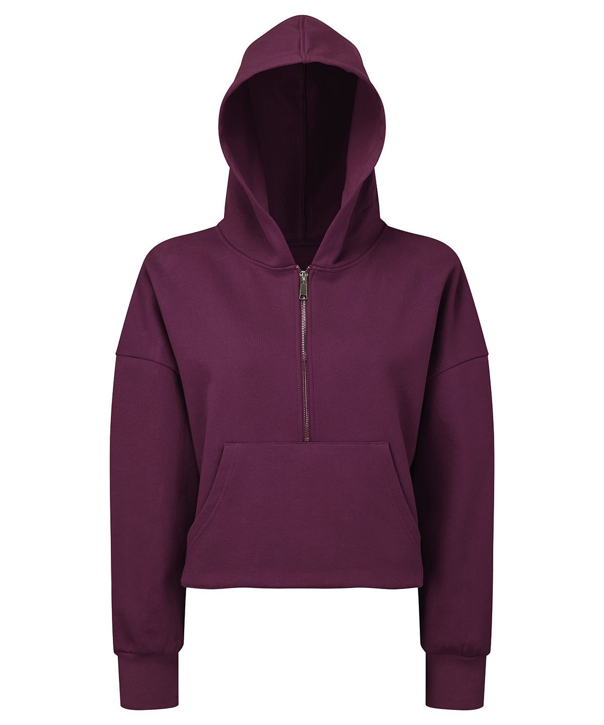 TriDri® Half-Zip Hoodie für Damen | Dunkelviolett