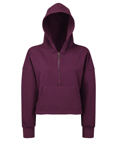 Sudadera con capucha de media cremallera para mujer TriDri® | Morado Profundo
