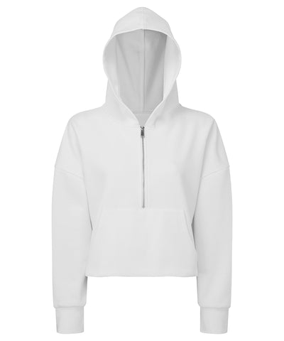 Sudadera con capucha de media cremallera para mujer TriDri® | Blanco