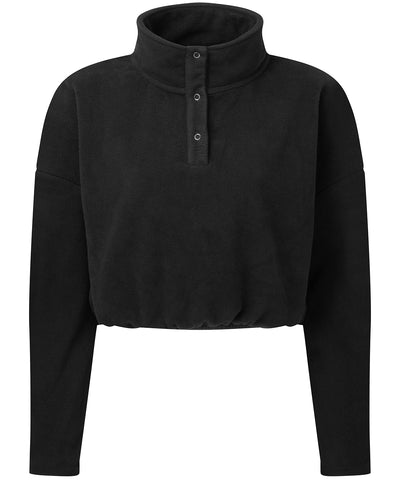 Sudadera corta de mujer TriDri® | Negro
