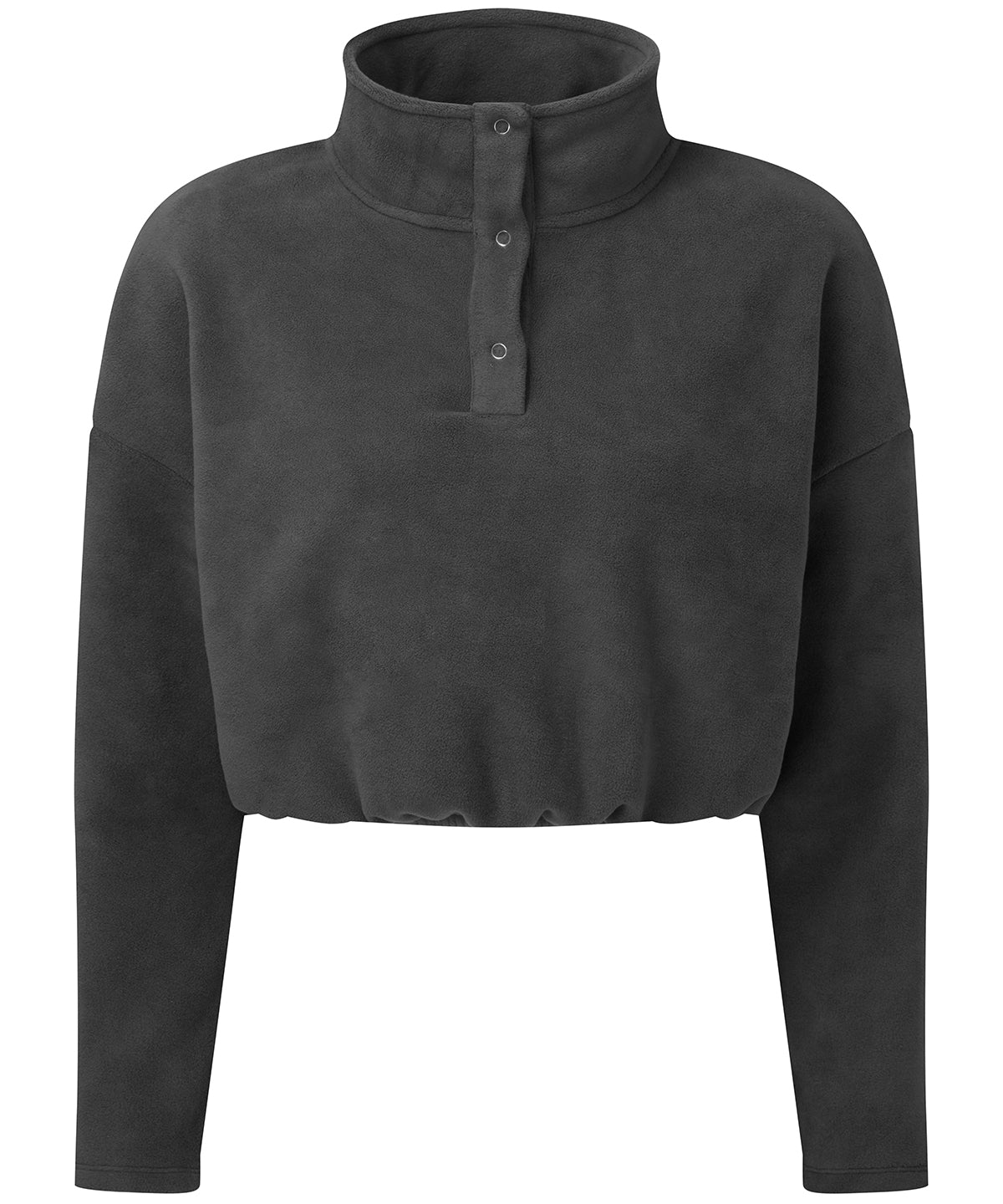 Sudadera corta de mujer TriDri® | Gris Oscuro