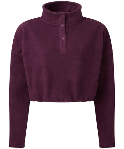 Sudadera corta de mujer TriDri® | Morado Oscuro