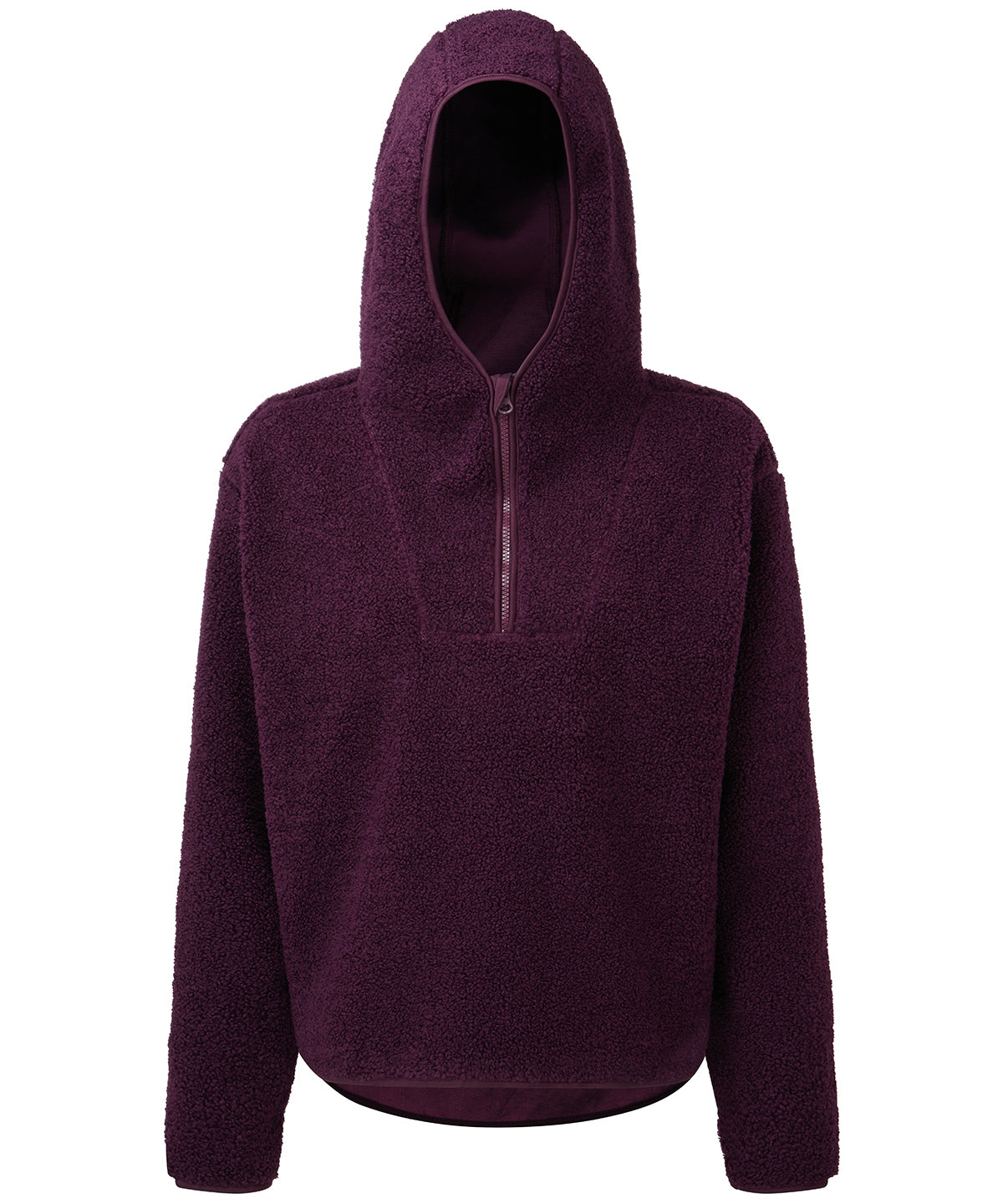TriDri® Sherpa Full-Zip Hoodie für Damen | Dunkelviolett