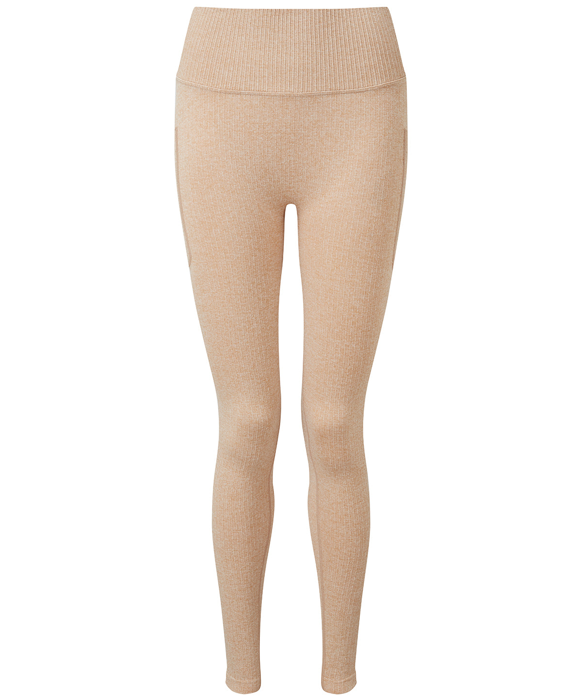 Mallas deportivas de mujer TriDri® ribeteadas sin costuras con ajuste 3D para varios deportes | Melange Nude