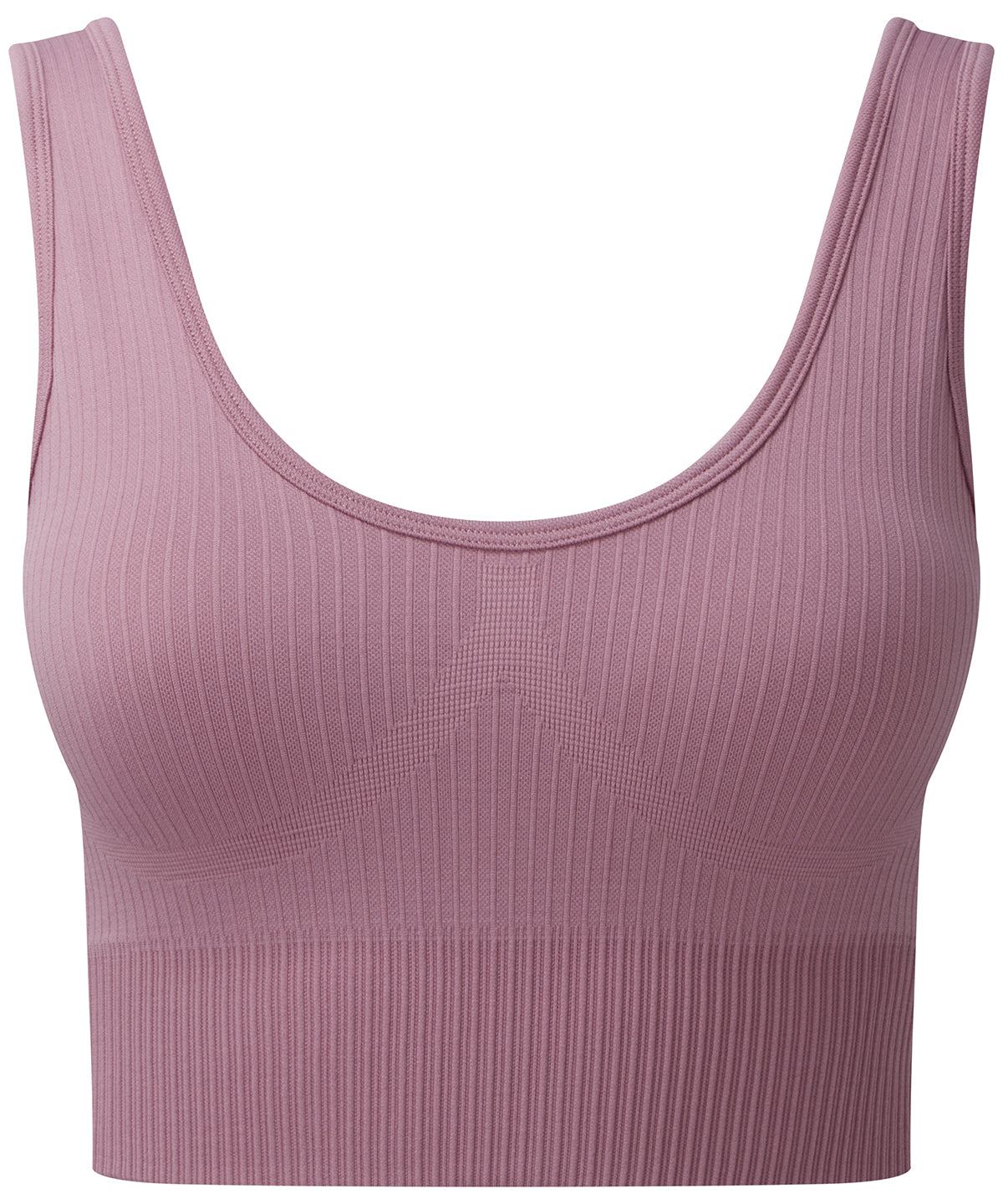 Nahtloser gerippter TriDri® 3D Fit Multi-Sport-Sport-BH für Damen | Mauve